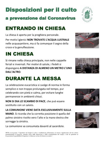 thumbnail of Disposizioni per il culto