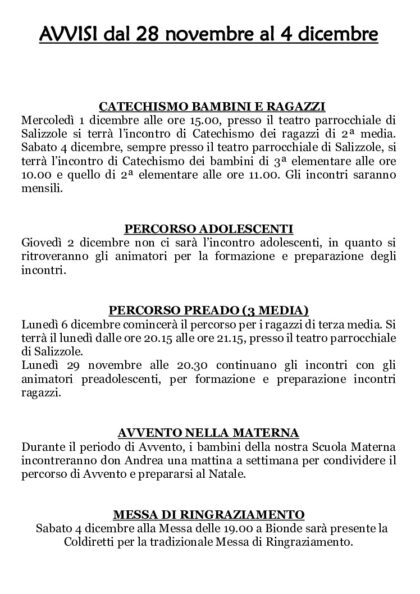 thumbnail of Avvisi 28 novembre