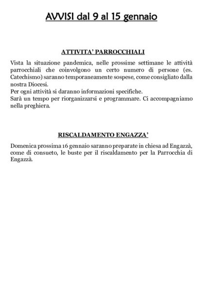 thumbnail of Avvisi 9 gennaio