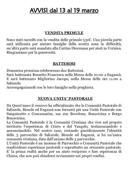 thumbnail of Avvisi 13 marzo