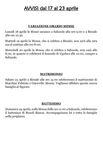 thumbnail of Avvisi 17 aprile