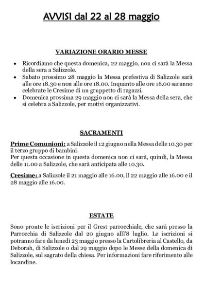 thumbnail of Avvisi 22 magio