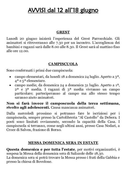 thumbnail of Avvisi 19 giugno